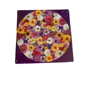 Current Flower Frenzy 1000 Piece Interlocking Puzzle 26 1/2 Inch Diameter Made I